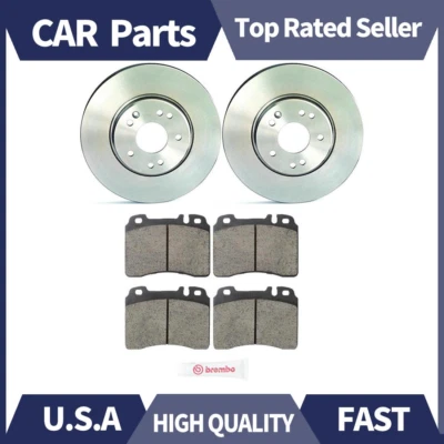 Brembo Front Brake Rotors and Ceramic Pads Kit For 1990-1993 Mercedes-Benz 300SL - Image 1 of 4
