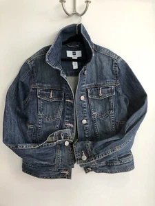 Jean Jacket With Pink Stitching For Buttonholes GAP L Girls/boys - Picture 1 of 24