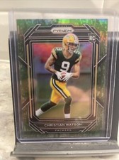 christian watson rookie card Green Prizm Camo 2/15