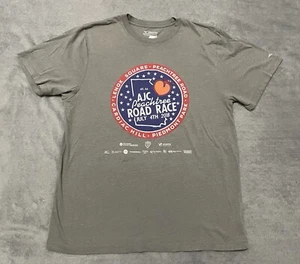 Mizuno Performance T Shirt AJC Peachtreee Road Race Adult Mens M Gray 2018 - Picture 1 of 11