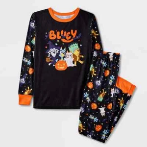 Bluey Halloween Pajamas Set Shirt Girls Boys 4 6 8 10 Bingo Dog Disney Costume - Picture 1 of 5