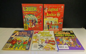Lote 5 Archie Comics Digest Laughs Jughead Where Are You Nos. 6, 21, 31 174 344 - Imagen 1 de 9