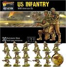 Miniatures d'action boulon Warlord Games - Ensemble de troupes américaines d'infanterie Seconde Guerre mondiale GIs