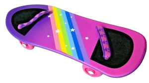 Build A Bear Workshop Toy Skateboard - Purple Rainbow Unicorn - Picture 1 of 5