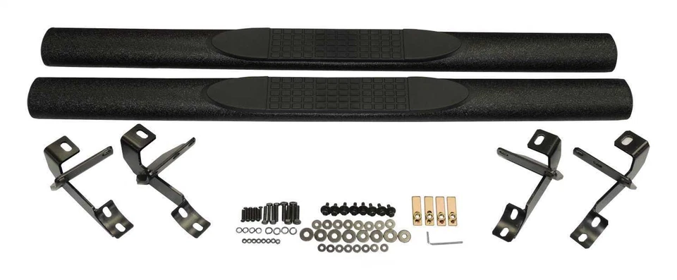 KIT DE BARRA NERF CON RECUBRIMIENTO EN POLVO NEGRO TEXTURIZADO 2 PUERTAS JEEP WRANGLER 2007-2018 Foto 1 de 1
