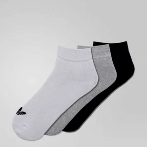 Adidas Trefoil Low-Cut Socks 3prs Size 5.5-8 LN141 NN 07 - Picture 1 of 5