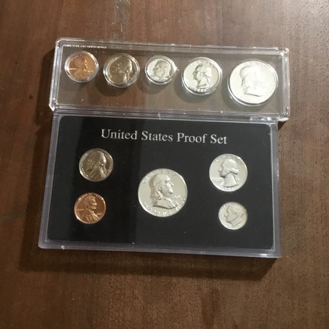 (2) 1961 Proof Sets In Attractive Capital Holders.90% Silver Great Price Cover