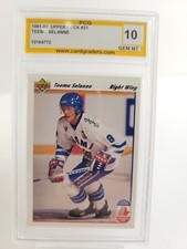 1991-92 Upper Deck Teemu Selanne #21  10 GEM MINT Rookie RC HOF