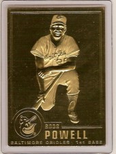 BOOG POWELL 22kt Gold Danbury Mint Card - ORIOLES