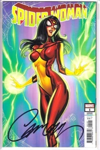 SPIDER-WOMAN #1 J SCOTT CAMPBELL SIGNED NM - Picture 1 of 1