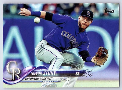 2018 Topps Series 1 Base # 230 Trevor Story - Colorado Rockies - Image 1 of 2