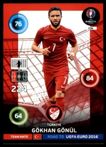 Panini Road to EURO 2016 Adrenalyn XL Gokhan Gonul Turkey No. 236 - Picture 1 of 2
