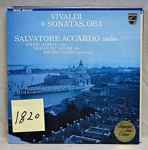 SALVATORE ACCARDO, GAZEAU, DE SARAM - VIVALDI 6 sonatas op.5 PHILIPS LP NM - Picture 1 of 1
