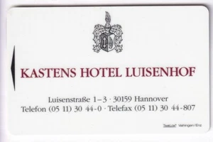 CARTE / CARD HOTEL CLE KEY .. ALLEMAGNE HANNOVER KASTENS LUISENHOF MAGNETIQUE - Imagen 1 de 2