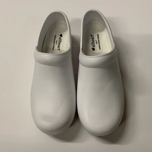 CLOGS, Basics by allheart Unisex Closed Back Clog, White, NEW Size 8.5 W / 7 M - Picture 1 of 9
