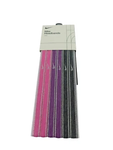Diademas Nike Brillo Multicolor (paquete de 6) Nuevas - Imagen 1 de 2