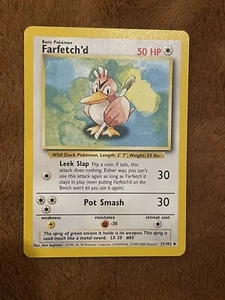 Farfetch’d Base Set 27/102 Pokemon Card! Unlimited Near Mint NM/LP - Picture 1 of 8