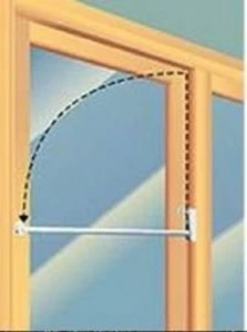 Strybuc 16108C-48 Charley Bar for Sliding Glass Door, 48" Bar - Picture 1 of 2