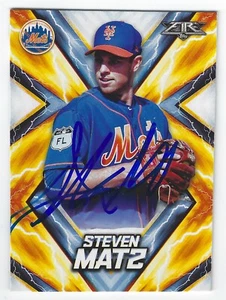 STEVEN MATZ NEW YORK METS SIGNED 2017 CARD TORONTO BLUE JAYS ST LOUIS CARDINALS - Picture 1 of 1