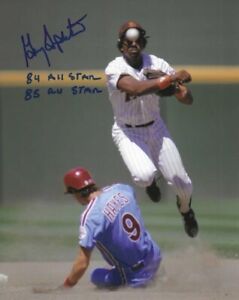 Autographed GARRY TEMPLETON "84, 85 All Star" 8X10 San Diego Padres Photo COA
