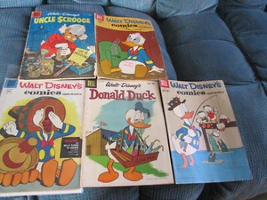 12 OLD DISNEY GOLD AND SILVER AGE COMICS - HIGH OVERSTREET - PHOTOS - Picture 1 of 3