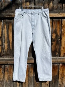 Vintage Wrangler 38×30 White Denim Wash Jeans - Picture 1 of 11
