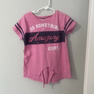 Girls Pink Athletics Shirt Size 7 - Picture 1 of 3