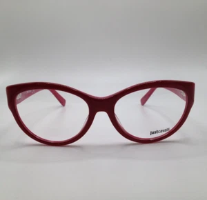Just Cavalli JC0539 071 Fuschia Plastic Cat Eye Eyeglasses Frame 54-16-135 0539 - Picture 1 of 5