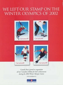 2002 Canada Post Print Ad ~ MacLean's Magazine Vancouver Olympics Special Issue - Picture 1 of 2