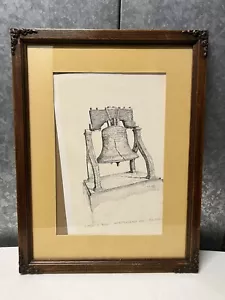 liberty bell independence hall philadelphia print C M Goff - Picture 1 of 7