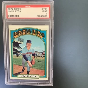 1972 Topps #744 Jim Staton Psa 9 CENTERED Milwaukee Brewer - Picture 1 of 1