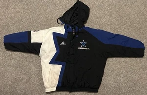 Chaqueta con Capucha De Colección Años 90 NFL Dallas Cowboys Pro Line Apex One Big Star Talla XL - Imagen 1 de 14