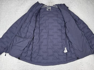 Mountain Hardwear Jacket Mens Medium Blue Hooded Insulated Puffer Zip Warm - Image 1 of 4