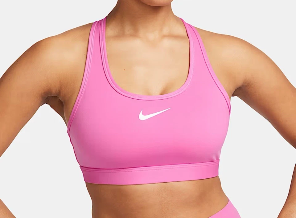 Nike Swoosh Medium Support Padded Sports Bra DX6821-675 Women's Small / Pink