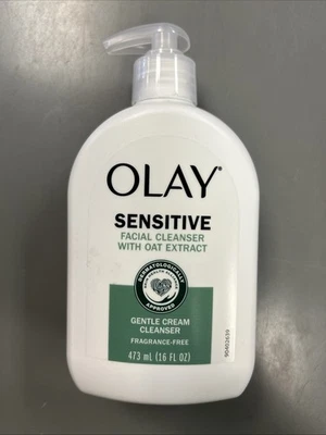 Crema facial suave limpiadora Olay Sensitive sin fragancia 16 oz Foto 1 de 2
