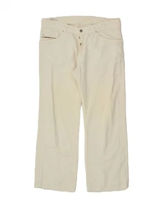 DIESEL Womens Straight Casual Trousers W34 L28 Beige Cotton AB03 - Picture 1 of 4
