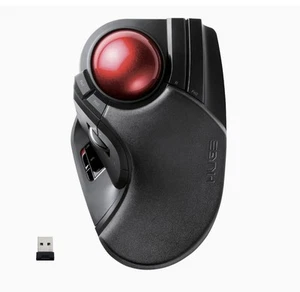 Elecom Huge Trackball Mouse 2.4GHz Wireless USB 8-Button M-HT1DRBK Window PC Mac - Picture 1 of 10