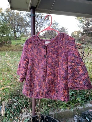 Cárdigan tejido Relativity para mujer mediano de lana mohair de alpaca suéter grueso tejido Foto 1 de 4