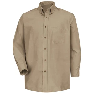 Camisa de vestir de popelina de manga larga Red Kap para hombre - Imagen 1 de 28