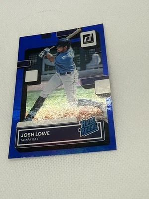 2022 Panini Donruss - Rated Rookie Josh Lowe #55 Holo Blue (RC) - Image 1 of 2