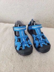 Merrell Hydro Boys Youth Sandals 7W Blue Strappy Outdoor Hiking Comfort Shoes - Picture 1 of 18