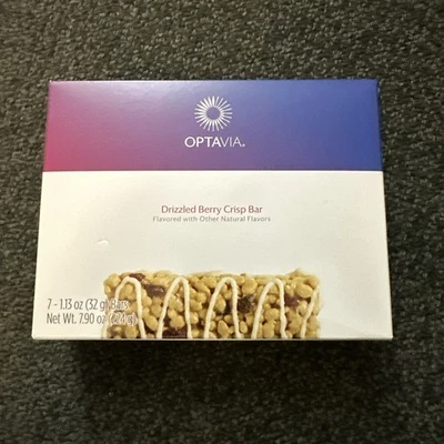 New! Optavia Drizzled Berry Crisp Bar ~7 Bars/Fuelings~Exp. 03/24/26 - Image 1 of 4