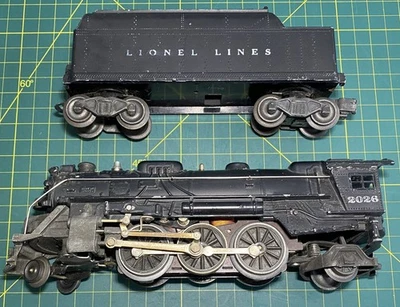 Lionel Post War #2026 Steam Locomotive with #6466T Tender O Gauge - Image 1 of 4