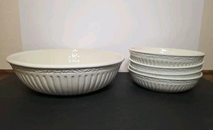 Neu Mikasa Italian Countryside 5-teiliges Pastaschalen Servierset Steingut KT058  - Bild 1 von 11