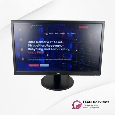 AOC E2470SWD 24" 1920x1080 LED Backlight Monitor w/Stand - Image 1 of 4