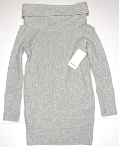 Lululemon Along The Way Dress Cowl Neck Heathered Core Ultra Grey Size XS - Picture 1 of 6