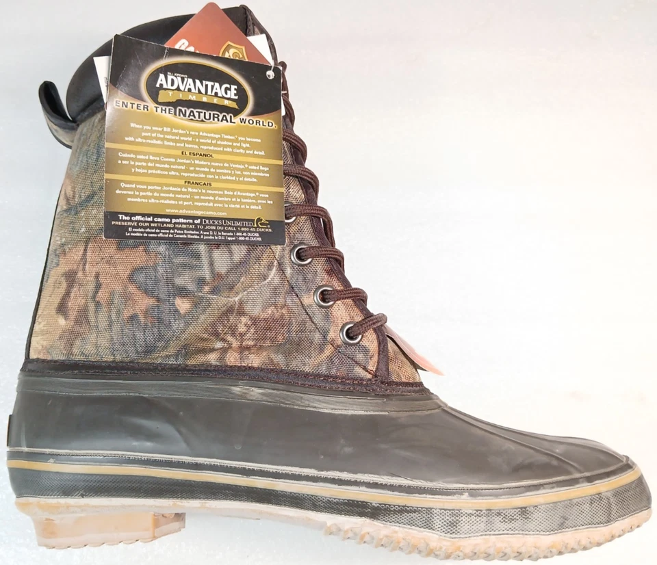 Game Winner Thermolite Hunting Boots Men’s Size 12 – Camo Insulated Steel Shank - Image 1 of 4