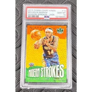 Panini Court Kings Brandon Ingram Modern Strokes Jade 2019 SSP PSA 10 #13/25 - Imagen 1 de 3