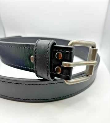 Cinturón informal de cuero genuino de grano completo para hombre talla 36 Foto 1 de 4