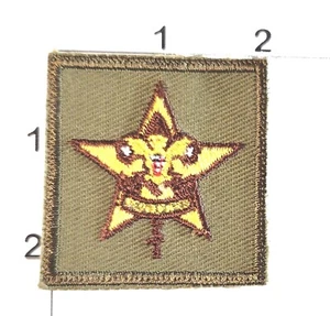BSA Boy Scouts America Be Prepared Square Logo Vintage Embroidered Patch Eagle - Picture 1 of 1